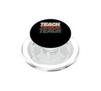 Retro Teach Teacher Back To School Educator PopSockets PopGrip per MagSafe