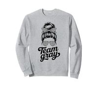 Retro Team Grigio Field Day Run Fun Summer Camp Dream Games Felpa