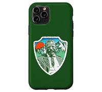 Retro Teddy Roosevelt Vintage Tree & Mountains Badge Custodia per iPhone 11 Pro