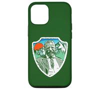 Retro Teddy Roosevelt Vintage Tree & Mountains Badge Custodia per iPhone 12/12 Pro
