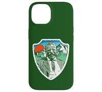 Retro Teddy Roosevelt Vintage Tree & Mountains Badge Custodia per iPhone 14