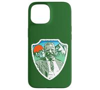 Retro Teddy Roosevelt Vintage Tree & Mountains Badge Custodia per iPhone 15