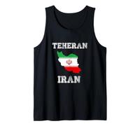 Retro Teheran Iran Distressed Iran Bandiera Iran Canotta