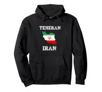 Retro Teheran Iran Distressed Iran Bandiera Iran Felpa con Cappuccio