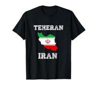 Retro Teheran Iran Distressed Iran Bandiera Iran Maglietta