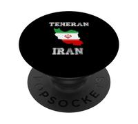 Retro Teheran Iran Distressed Iran Bandiera Iran PopSockets PopGrip Adesivo
