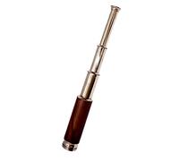 Retro Telescopio Pirata Vintage Spyglass Monoculare Nautica Replica Hub Antico Marino Ottone Pocket Telescopio 12 "con scatola di legno Zoomable Telescopio impermeabile.
