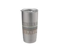 Retro Teresina Brasile Bicchiere termico in acciaio inox doppia parete
