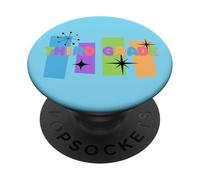 retrò terzo grado impressionante matematica lettura grammatica insegnante PopSockets PopGrip Adesivo