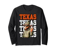 Retro Texas Western Graphic Vintage Cool Style Maglia a Manica