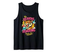 Retro The Heavens Are Roaring Salmo 19 Tiger Christian Art Canotta