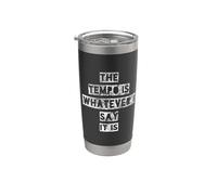 Retro The Tempo Is Whatever I Say Drummer Art Bicchiere termico in acciaio inox doppia parete