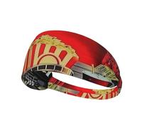 Retro Theater Movie Night Unisex Headband Elastica Fasce Per Capelli Antiscivolo Fascia Capelli Per Allenamento All'Aperto Jogging