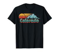 Retro Throwback Colorado Mountains Maglietta
