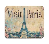 Retro Torre Eiffel Piatto Tappetino per Bancone Microfibra Assorbente Terra Diatomacea Mat Cucina Piano di Lavoro Decor 59,9 x 50 cm
