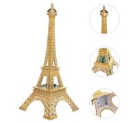 Retro Torre Eiffel Scultura di edificio in lega vintage