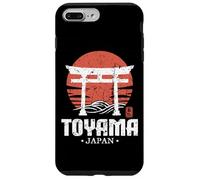 Retro Toyama Japan Torii Gate giapponese Kanji Souvenir Custodia per iPhone 7 Plus/8 Plus