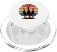 Retro Tramonto Lama Silhouette Lame PopSockets PopGrip per MagSafe