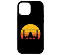 Retro Tramonto Moschea Per Ramadan Eid Al-Adha Eid Al-Fitr Custodia per iPhone 12 Pro Max