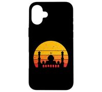 Retro Tramonto Moschea Per Ramadan Eid Al-Adha Eid Al-Fitr Custodia per iPhone 16 Plus