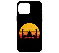Retro Tramonto Moschea Per Ramadan Eid Al-Adha Eid Al-Fitr Custodia per iPhone 16 Pro Max