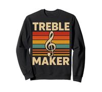 Retro Treble Musicista Treble Maker Player Felpa