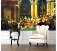 Retrò Tridimensionale Palazzo Architettura Persone 3D Carta Da Parati Facile Installare Mobili Sfondi Ufficio Divano Camera Letto Sfondo Decorazione Murale-200cm×140cm