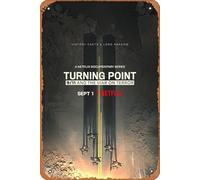 Retro Turning Point: 9/11 and the War on Terror Movie Metal Tin Sign Print Vintage Film Televisione Poster Cartello Cucina Decorazione Parete Garage Uomo Grotta Ufficio Karaoke Bar Decorazioni Art