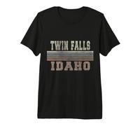 retrò Twin Falls Idaho Maglietta Premium