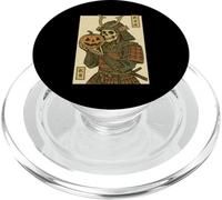 Retro Ukiyo-e Scheletro Bushido Guerriero Divertente Halloween PopSockets PopGrip per MagSafe