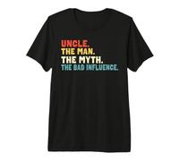 Retro Uncle The Man, Il Mito, la Cattiva Influenza Maglietta Premium