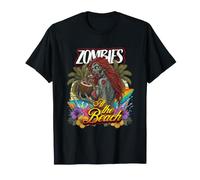 Retro Undead Horror - Sunset - Coconut - Red Hair - Water Maglietta