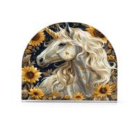 Retro unicorni girasoli acrilico fattoria portatovaglioli per bagno, ristorante freestanding tavolo tovagliolo dispenser decorazione casa per bagno, ristorante 2Pack