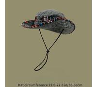 Rétro Uomo Sole Cappello Secchio Boonie Largo Tesa Giungla Safari Bush Campeggio