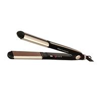 Retro Upgrade Piastra per capelli professionale 602C, nero - Piatti speciali per riccioli, ceramica tormalina IONICA con calore INFRAROSSO - Made Italy