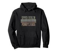 Retro Upper Dublino Pennsylvania Felpa con Cappuccio
