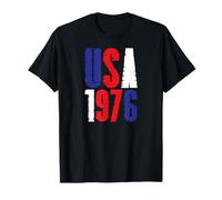 Retro USA 1976 Bicentenario Patriottico Vintage Maglietta