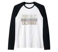 Retro Valle Francese California Maglia con Maniche Raglan