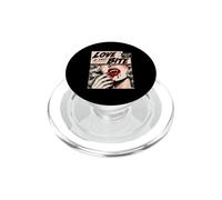 Retro Vampire Halloween Love at First Bite Kiss or Treat PopSockets PopGrip per MagSafe