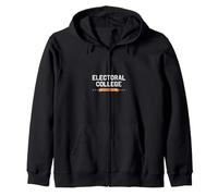 Retro Varsity Tipografia Politica Arte Felpa con Cappuccio