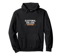 Retro Varsity Tipografia Politica Arte Felpa con Cappuccio