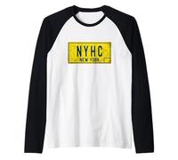 Retro Vecchia Scuola New York Hardcore NYHC Punk Rock Musica NYC Maglia con Maniche Raglan