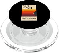 Retro VHS T-120 Videocassetta Anni 80 Nostalgia Video Analogico PopSockets PopGrip per MagSafe