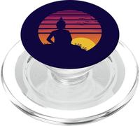 Retro viaggi Thailandia Grande statua di Buddha d'oro Viaggi PopSockets PopGrip per MagSafe