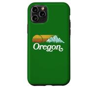 Retro Vibe Oregon Sweatshirt Vintage Mountains & Sun Custodia per iPhone 11 Pro