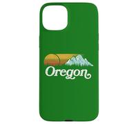 Retro Vibe Oregon Sweatshirt Vintage Mountains & Sun Custodia per iPhone 15 Plus