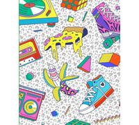 Retro Vibes Notebook: Totally Rad Creative Journal with 80s and 90s vibe. 110 Lined Pages. Soft Matte Cover