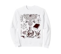 Retro Victorian Line Art Aesthetic Cottagecore Academia Felpa