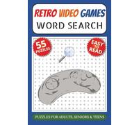 Retro Video Games Word Search Book: Word Search Puzzles with Easy to Read Print about Classic Video Games, Consoles, Arcades, Handhelds etc | 6x9 inches, 110 pages | 55 Puzzles with Solutions
