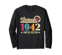 Retro Vintage 1942 Limited Edition 1942 Birthday Maglia a Manica